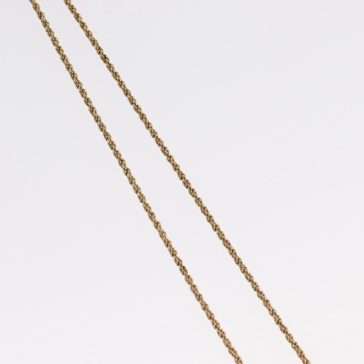Christian Dior Necklace metal Gold Tone Auth ka2210