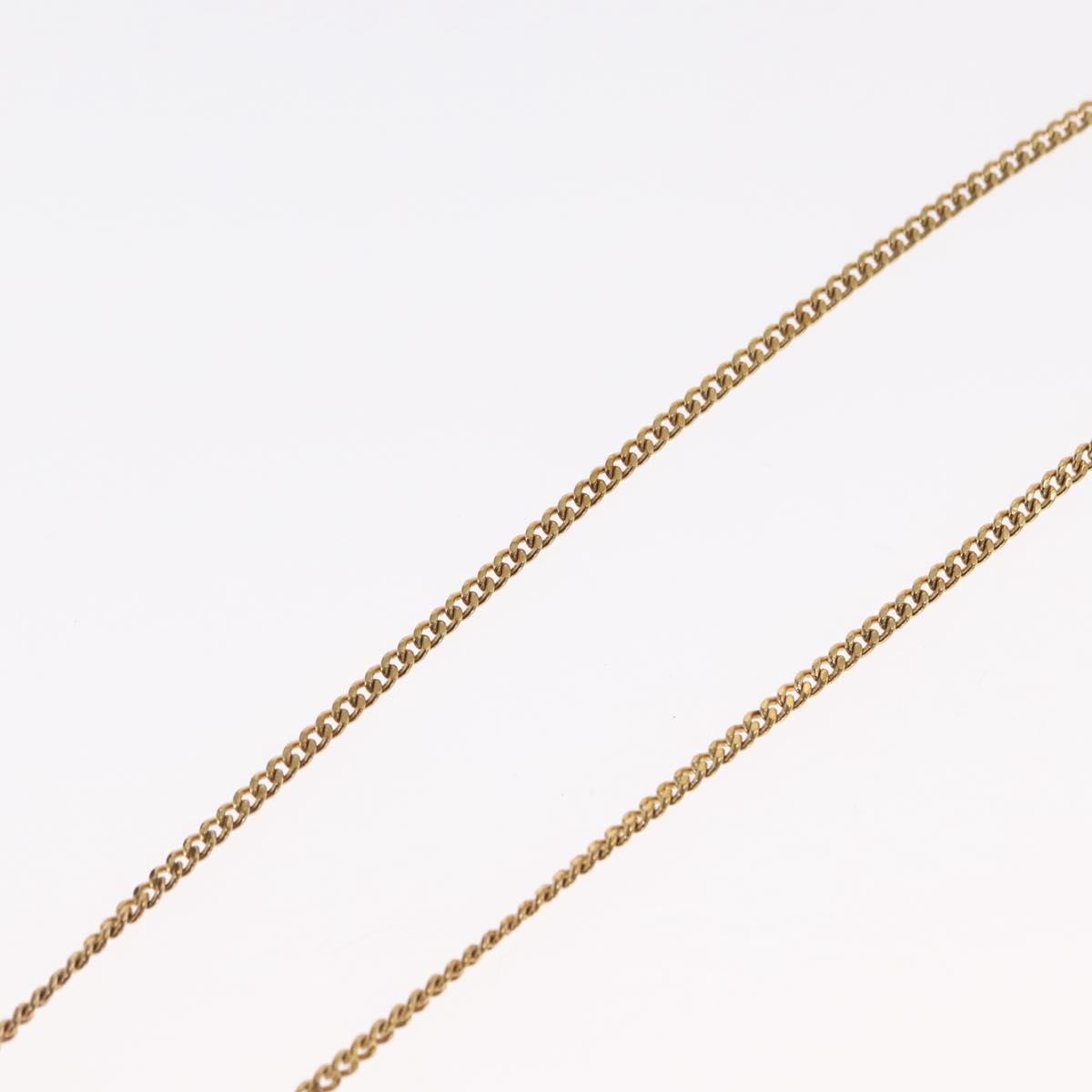 Christian Dior Necklace metal Gold Tone Auth ka2211