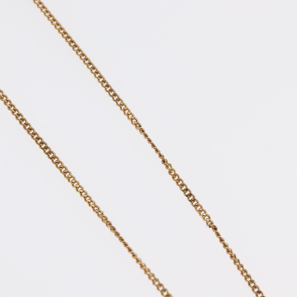 Christian Dior Necklace metal Gold Tone Auth ka2211