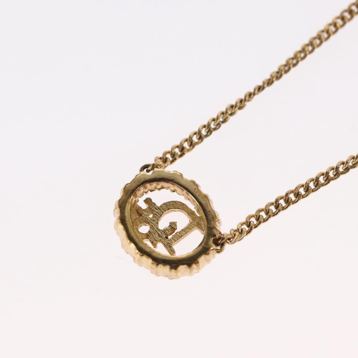 Christian Dior Necklace metal Gold Tone Auth ka2211