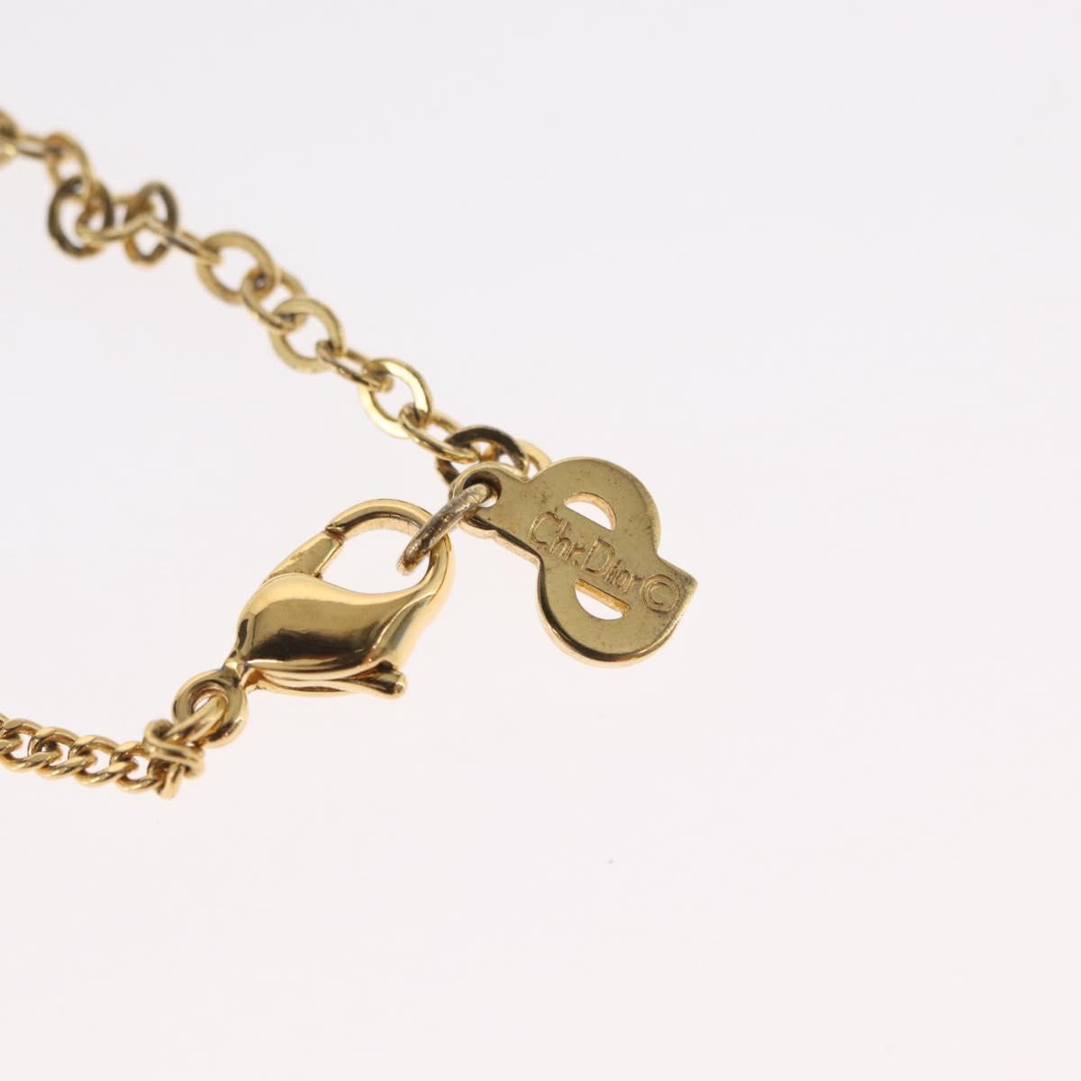 Christian Dior Necklace metal Gold Tone Auth ka2214