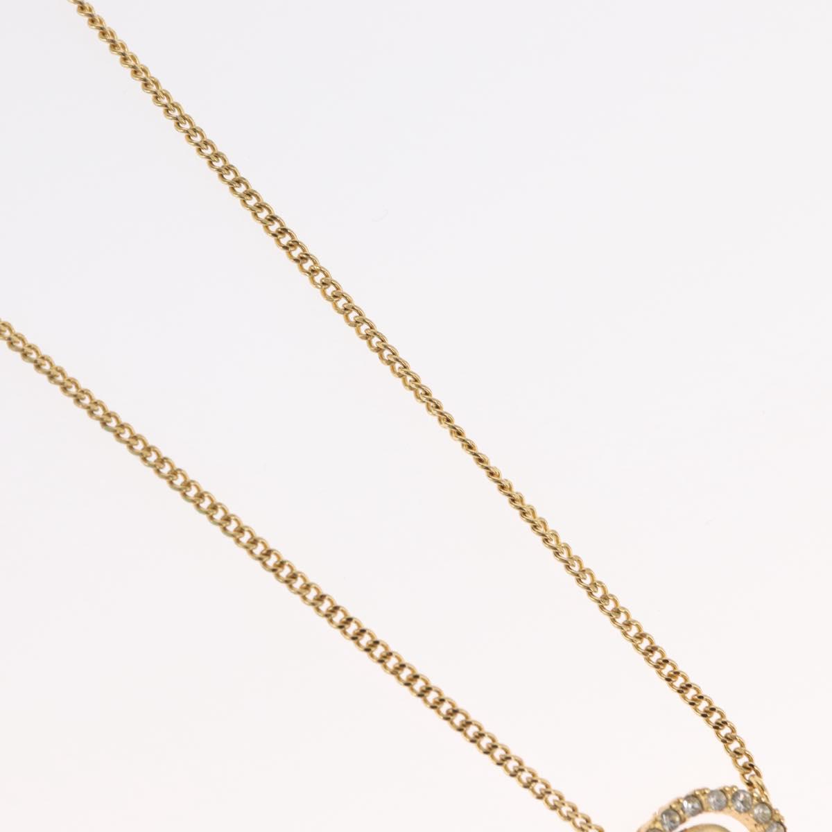 Christian Dior Necklace metal Gold Tone Auth ka2214