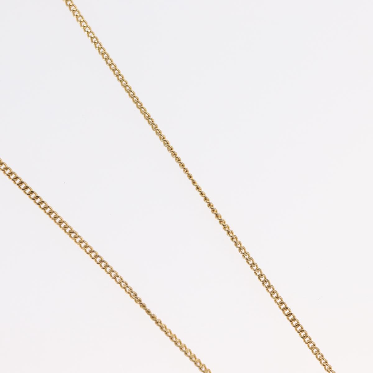 Christian Dior Necklace metal Gold Tone Auth ka2214