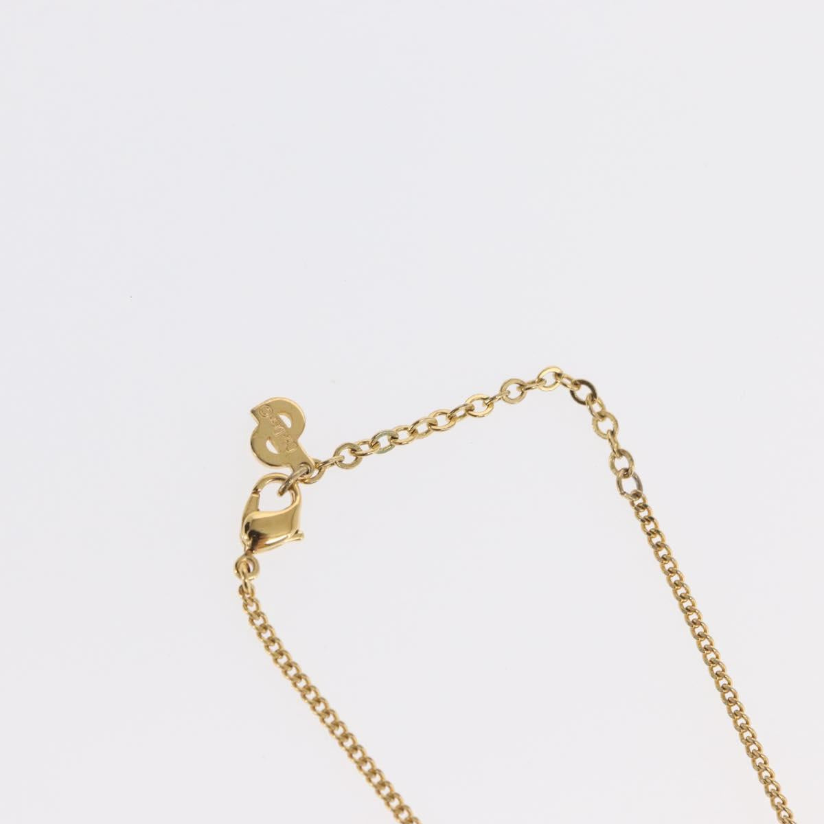 Christian Dior Necklace metal Gold Tone Auth ka2214