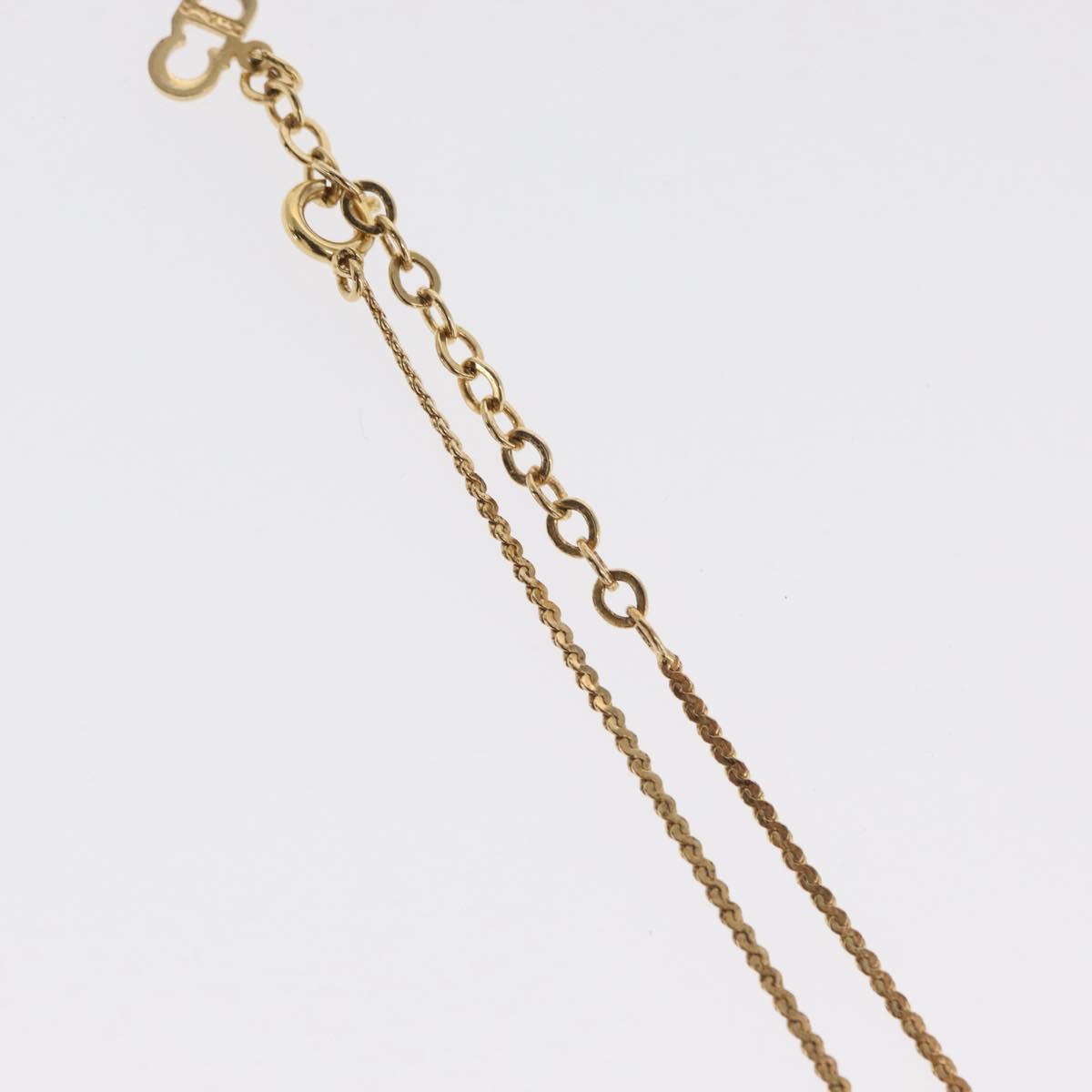 Christian Dior Necklace metal Gold Tone Auth ka2221