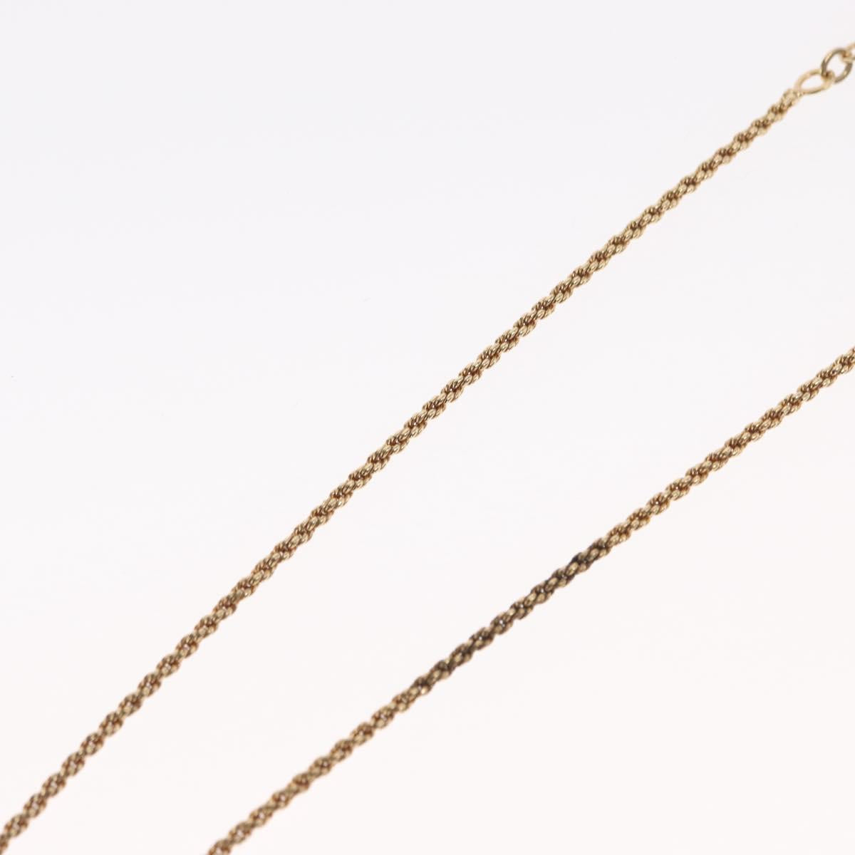 Christian Dior Necklace metal Gold Tone Auth ka2224