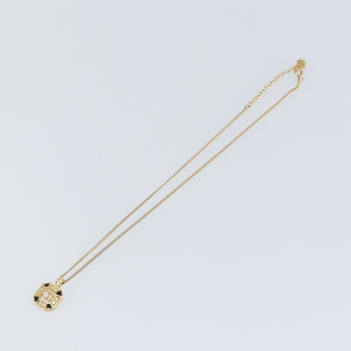 Christian Dior Necklace metal Gold Tone Auth ka2226
