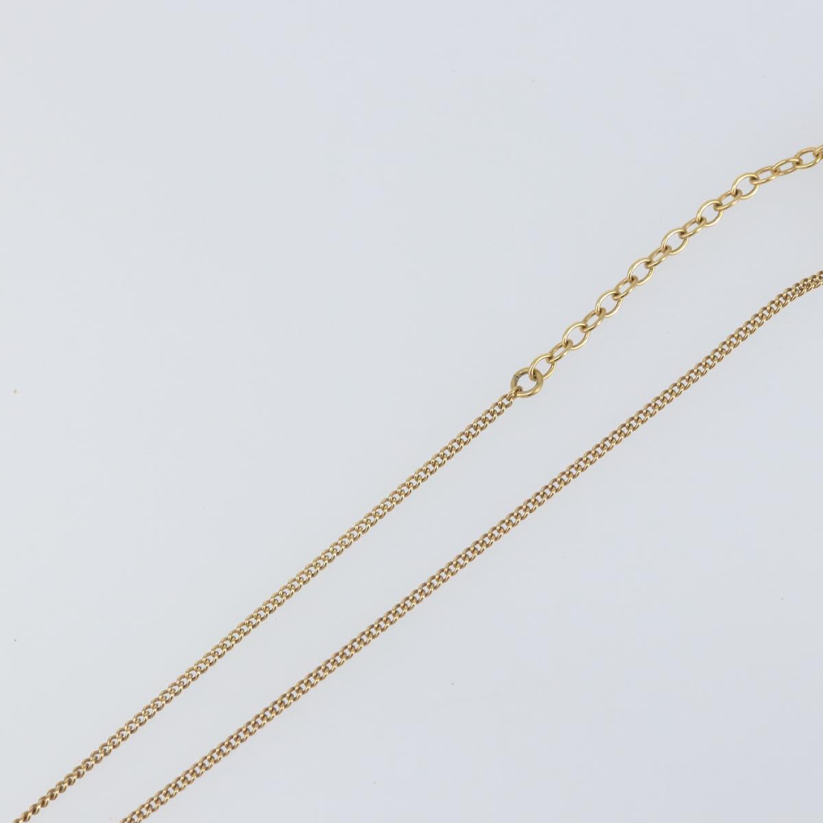 Christian Dior Necklace metal Gold Tone Auth ka2226