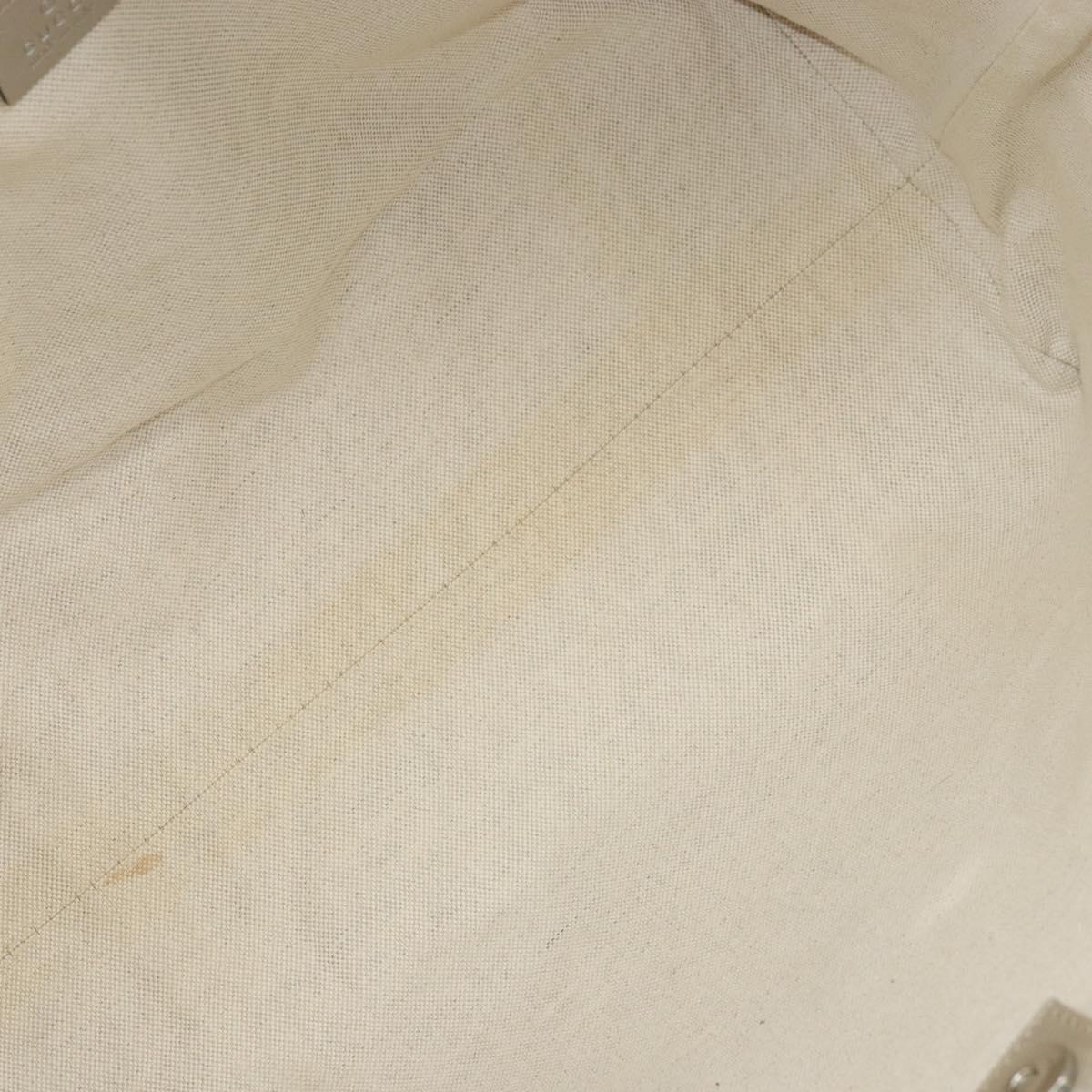 GUCCI GG Implementation Tote Bag Silver 197953 Auth ka2232