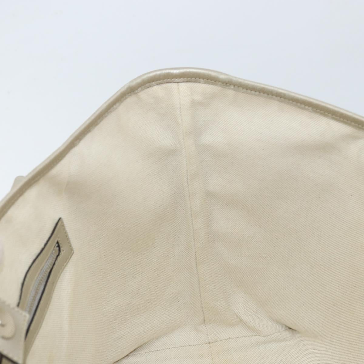 GUCCI GG Implementation Tote Bag Silver 197953 Auth ka2232