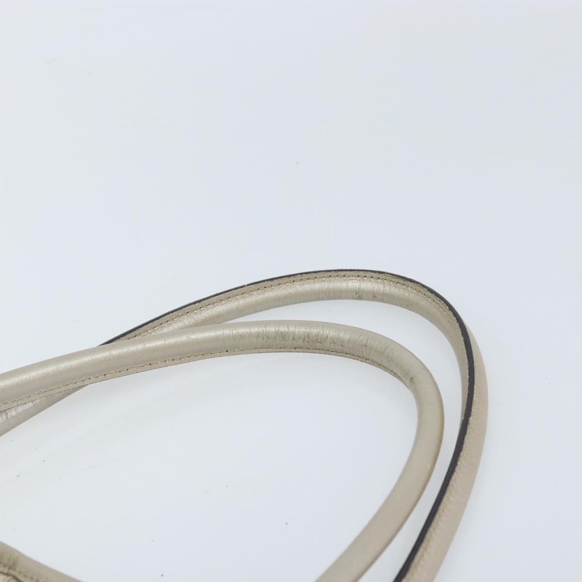 GUCCI GG Implementation Tote Bag Silver 197953 Auth ka2232
