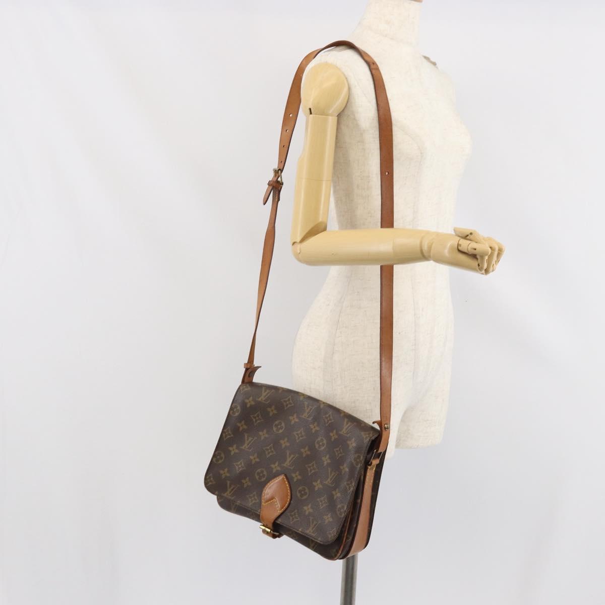 LOUIS VUITTON Monogram Cartouchiere GM Shoulder Bag M51252 LV Auth ka2233