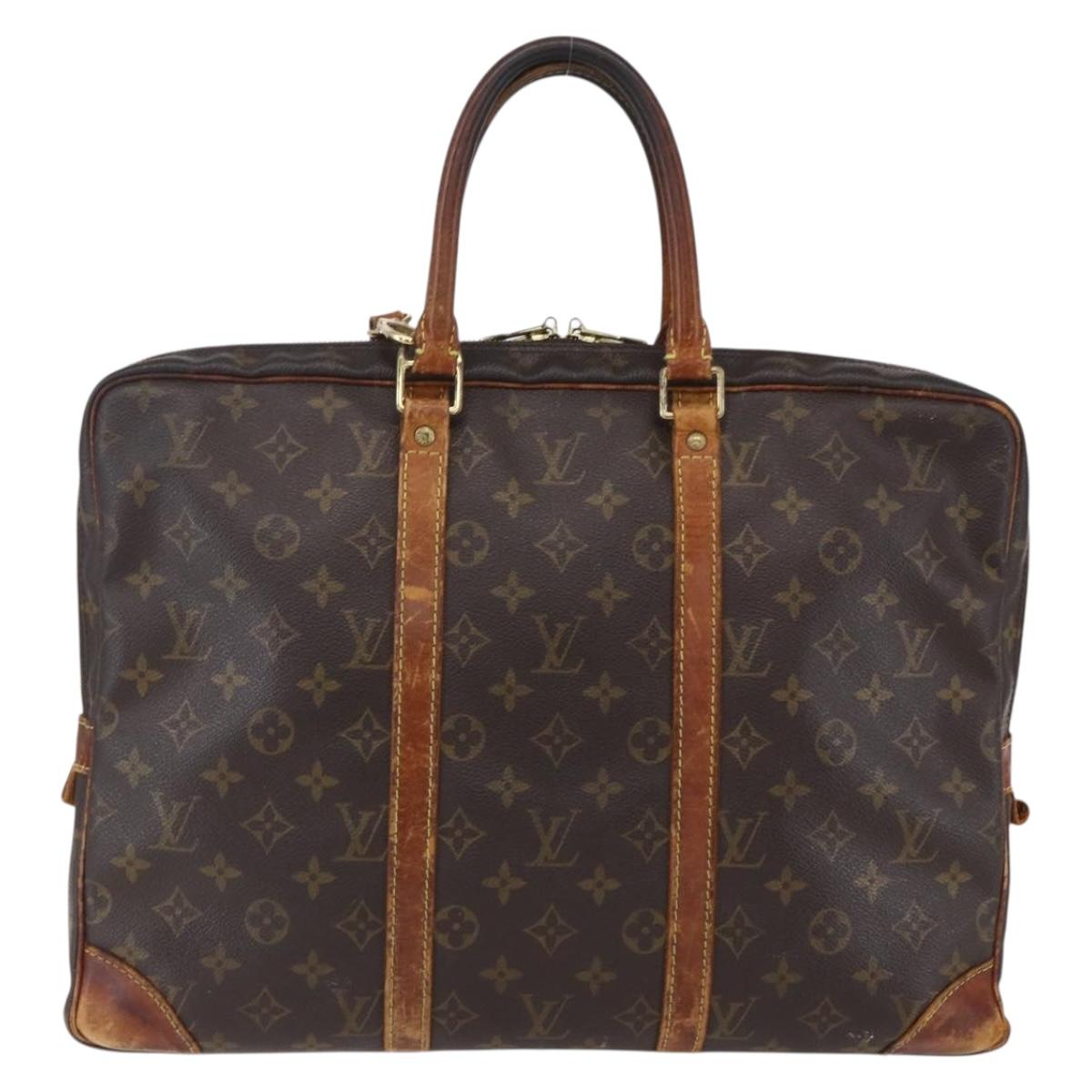 LOUIS VUITTON Monogram Porte Documents Voyage Business Bag M53361 LV Auth ka224