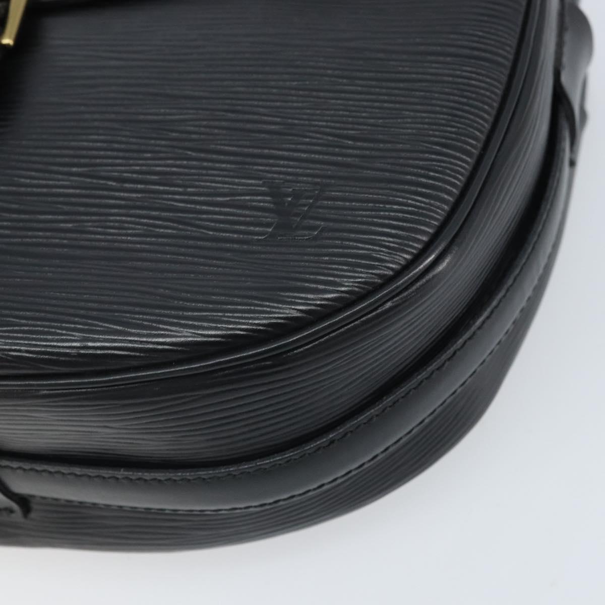 LOUIS VUITTON Epi Jeune Fille MM Shoulder Bag Black M52152 LV Auth ka2241