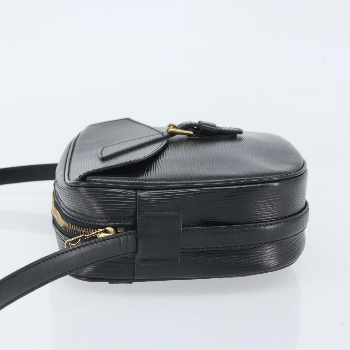 LOUIS VUITTON Epi Jeune Fille MM Shoulder Bag Black M52152 LV Auth ka2241