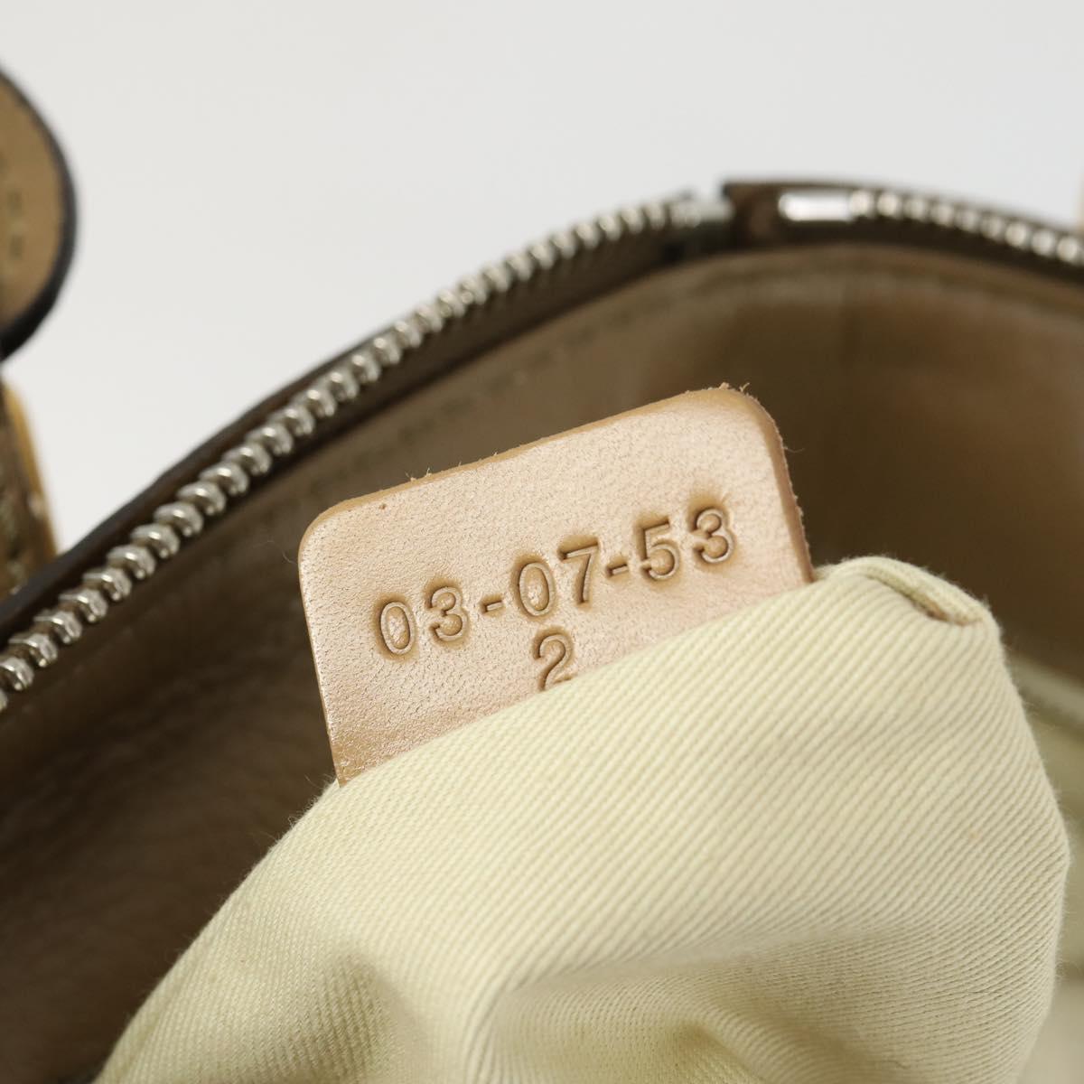 Chloe Paddington Hand Bag Leather Beige Gold Silver Auth ka2248SAV