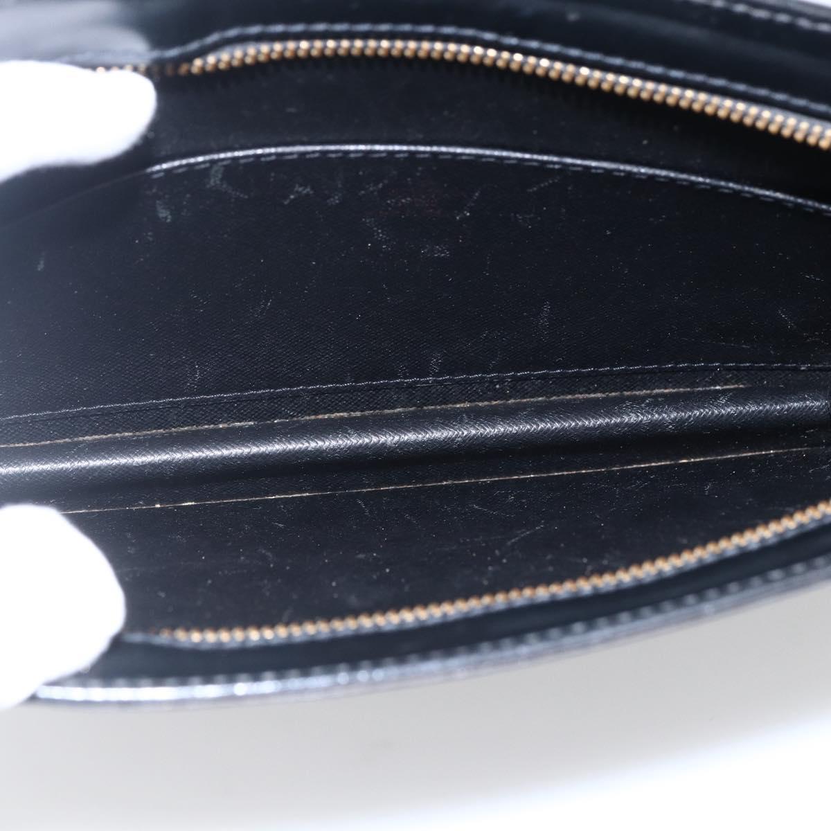 LOUIS VUITTON Epi Pochette Homme Clutch Bag Black M52522 LV Auth ka2258