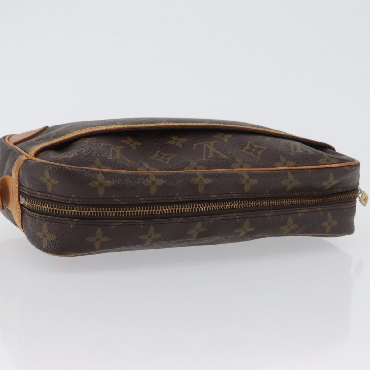 LOUIS VUITTON Monogram Compiegne 28 Clutch Bag M51845 LV Auth ka2272