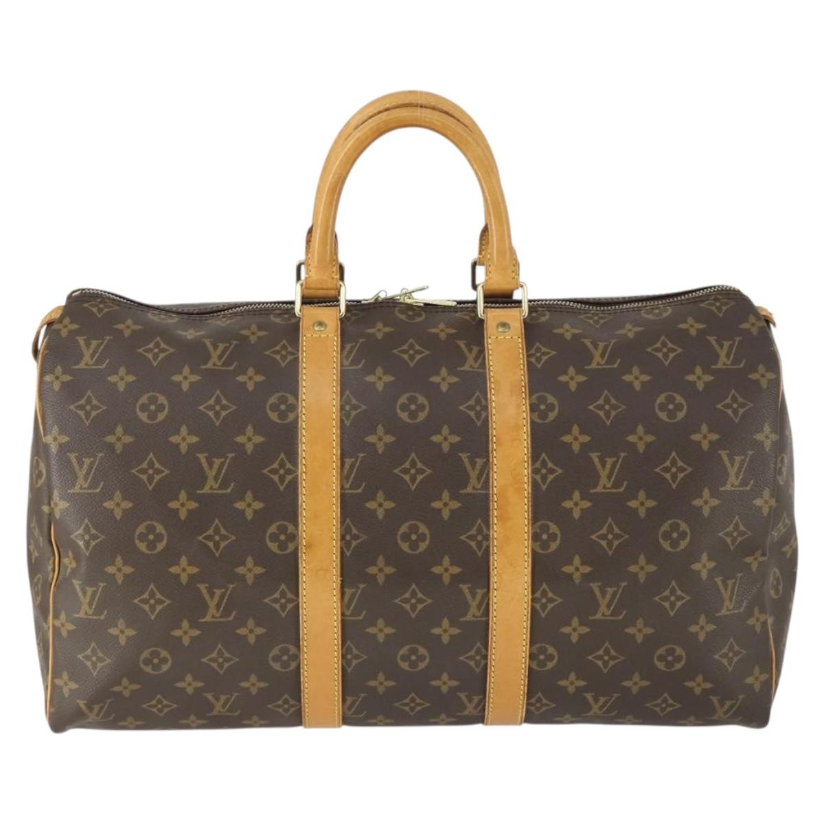 LOUIS VUITTON Monogram Keepall 45 Boston Bag M41428 LV Auth ka2278