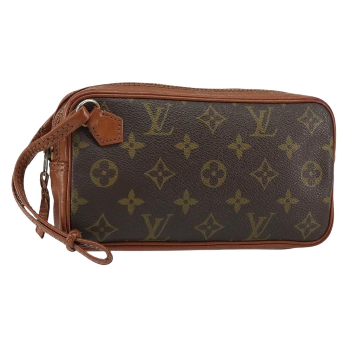 LOUIS VUITTON Monogram Pochette Sports Clutch Bag N0.183 LV Auth ka228