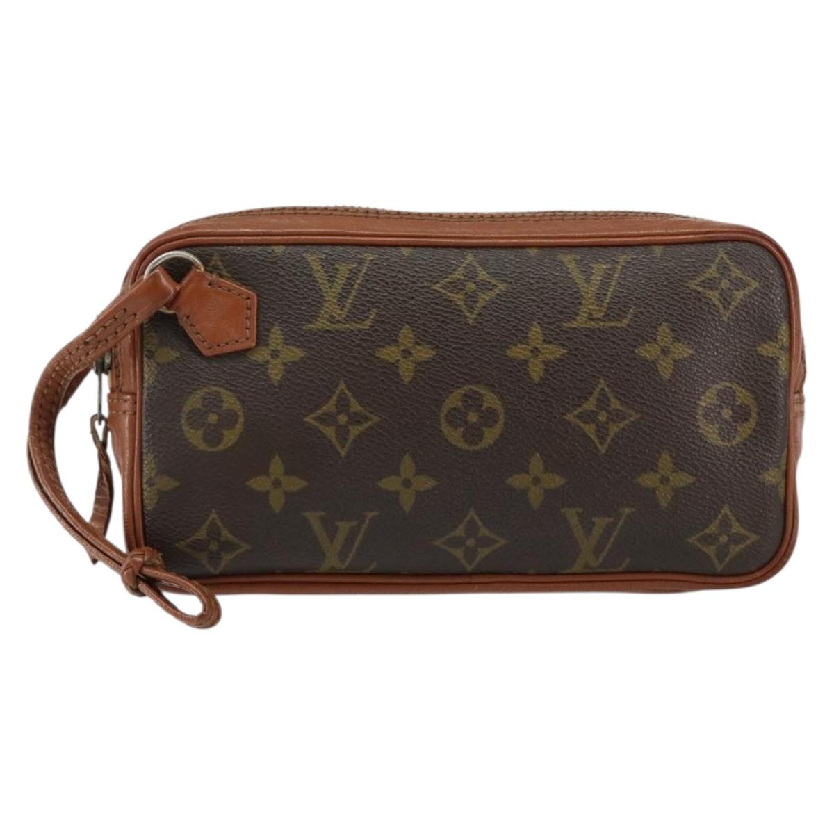 LOUIS VUITTON Monogram Pochette Sports Clutch Bag N0.183 LV Auth ka228