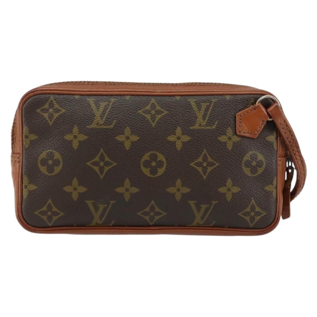 LOUIS VUITTON Monogram Pochette Sports Clutch Bag N0.183 LV Auth ka228