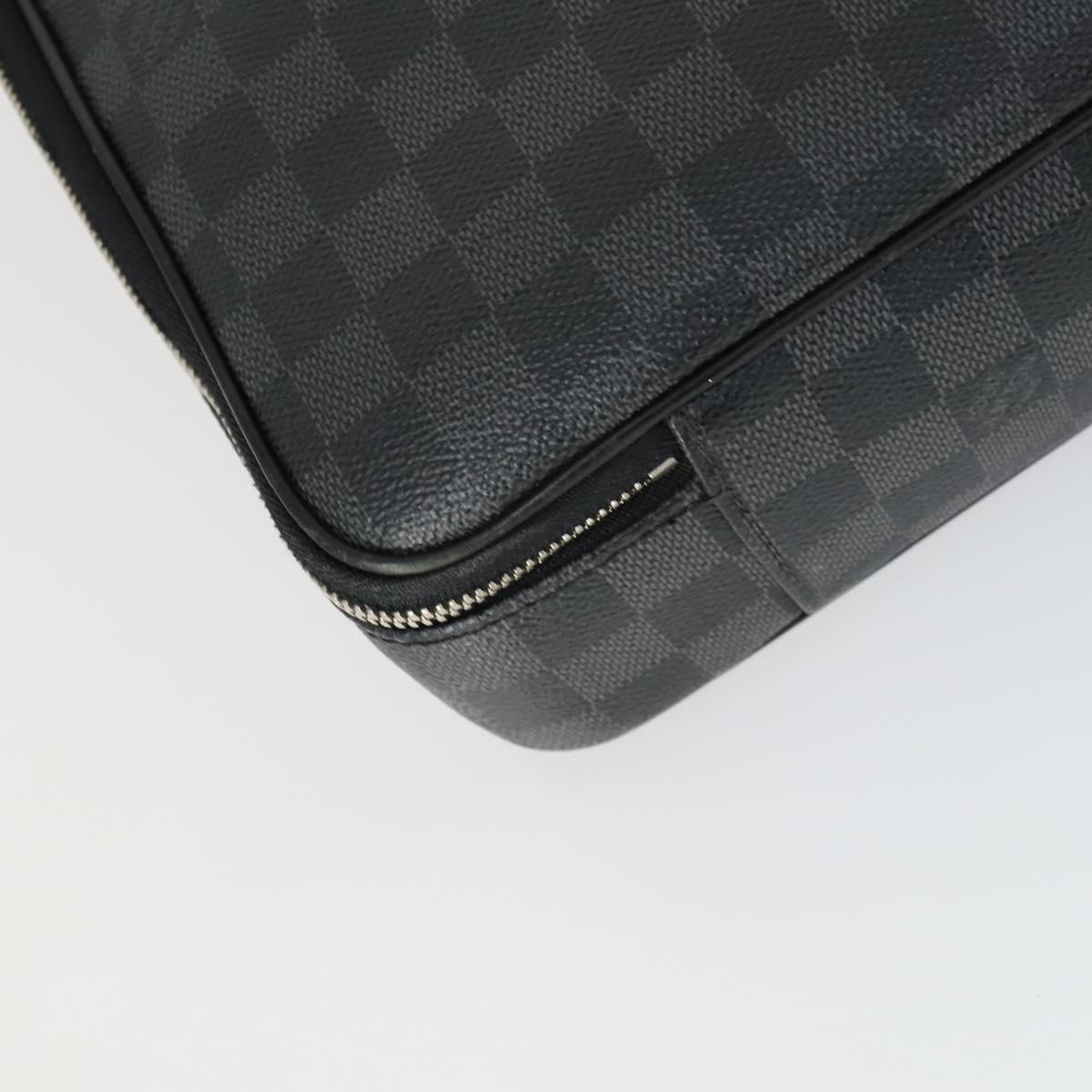LOUIS VUITTON Damier Grafitte Steve Business Bag 2way N58030 LV Auth ka2281