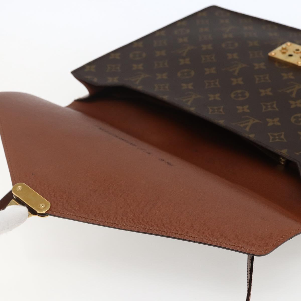 LOUIS VUITTON Monogram Porte Documents Bandouliere Bag M53338 LV Auth ka2282A