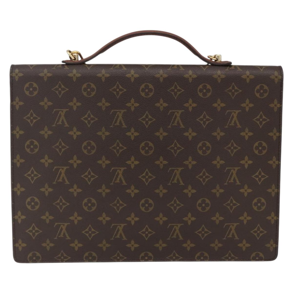 LOUIS VUITTON Monogram Porte Documents Bandouliere Bag M53338 LV Auth ka2282A