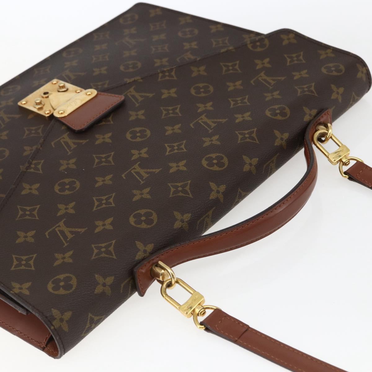 LOUIS VUITTON Monogram Porte Documents Bandouliere Bag M53338 LV Auth ka2282A