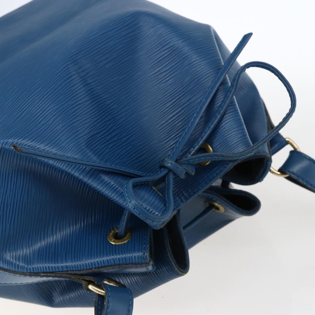 LOUIS VUITTON Epi Petit Noe Shoulder Bag Blue M44105 LV Auth ka2285