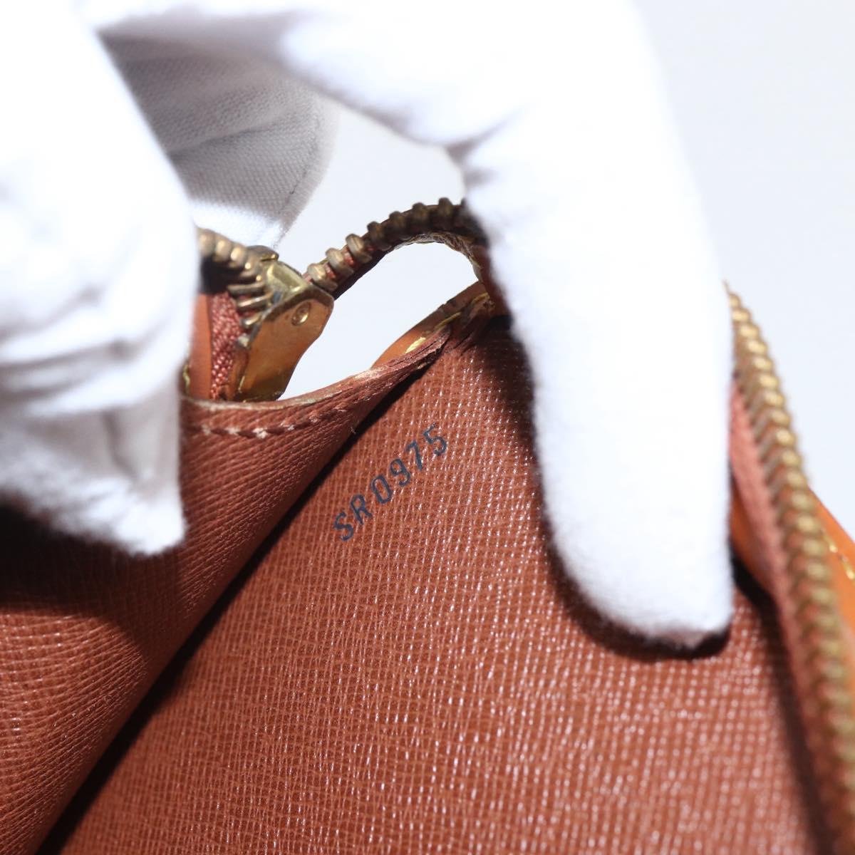 LOUIS VUITTON Epi Pochette Homme Bag Brown Zipangu Gold M52528 LV Auth ka2290