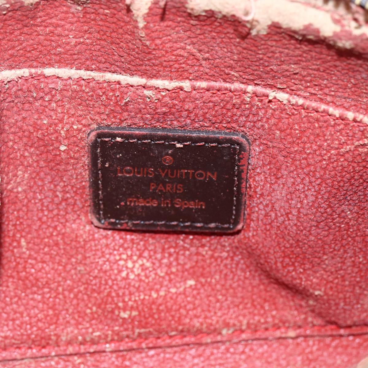 LOUIS VUITTON Damier Ebene Pochette Cosmetic PM Pouch N47516 LV Auth ka231