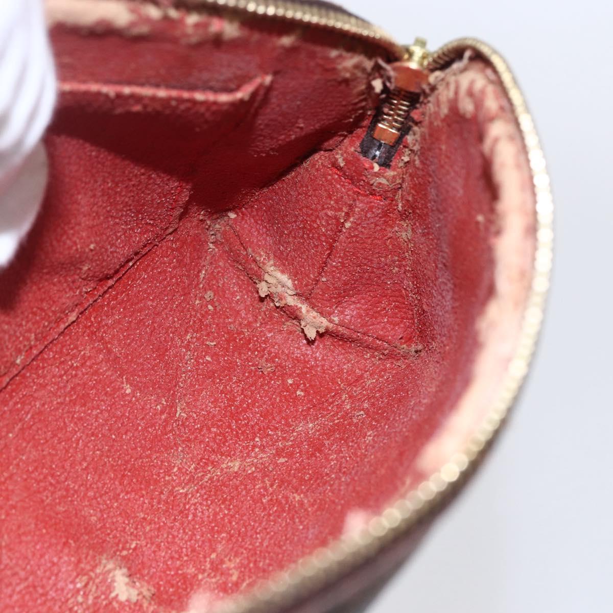 LOUIS VUITTON Damier Ebene Pochette Cosmetic PM Pouch N47516 LV Auth ka231