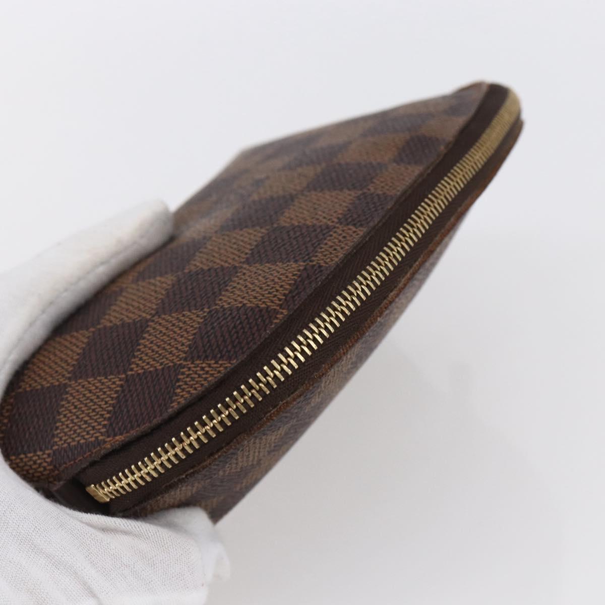 LOUIS VUITTON Damier Ebene Pochette Cosmetic PM Pouch N47516 LV Auth ka231