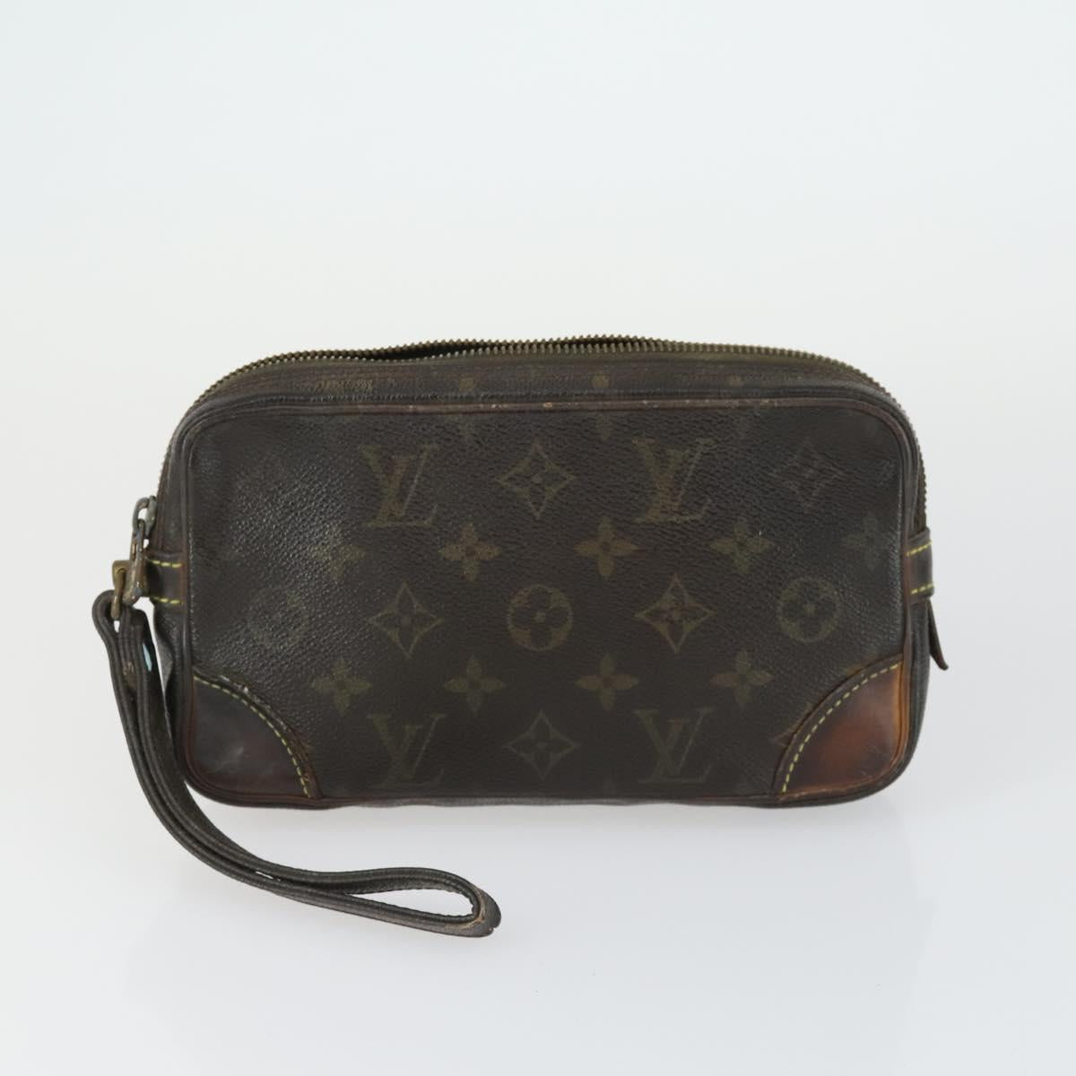 LOUIS VUITTON Monogram Clutch Bag 4 Set LV Auth ka2311