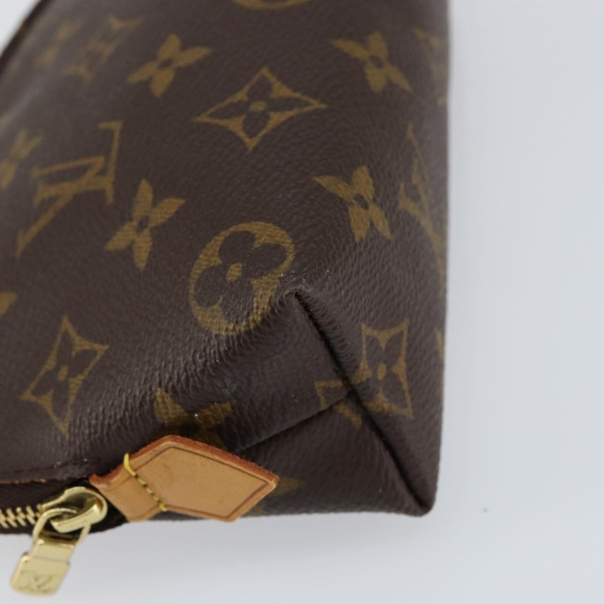 LOUIS VUITTON Monogram Pochette Cosmetic PM Cosmetic Pouch M47515 LV Auth ka232