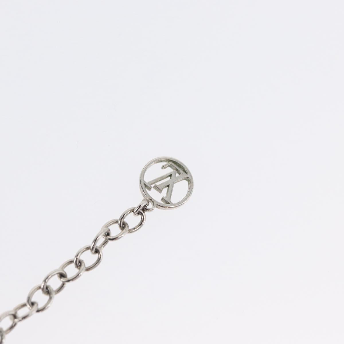LOUIS VUITTON Essential V Necklace metal Pink M63182 LV Auth ka2321M