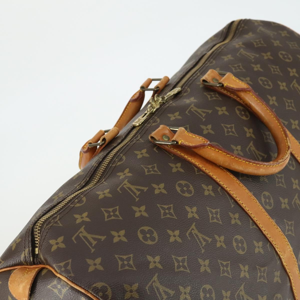LOUIS VUITTON Monogram Keepall 55 Boston Bag M41424 LV Auth ka2325
