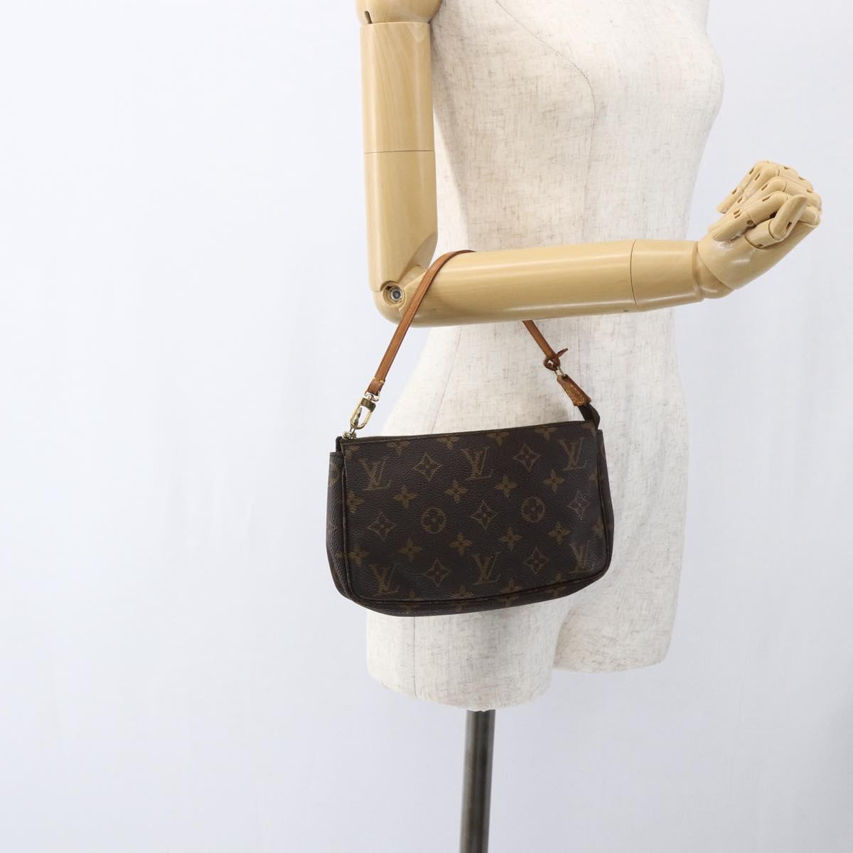 LOUIS VUITTON Monogram Pochette Accessoires Pouch M51980 LV Auth ka2338A
