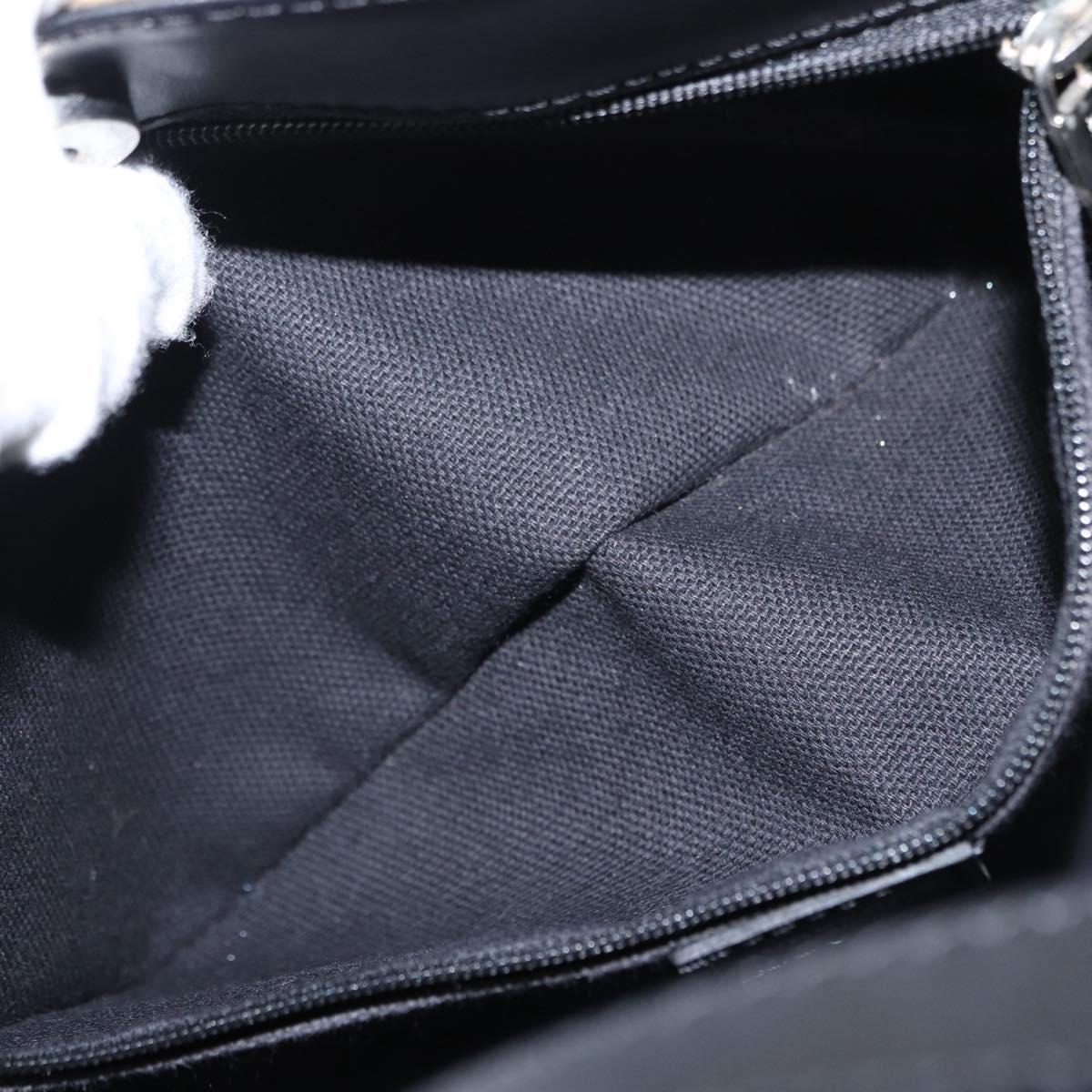 BURBERRY Nova Check Hand Bag PVC Beige Silver Auth ka234