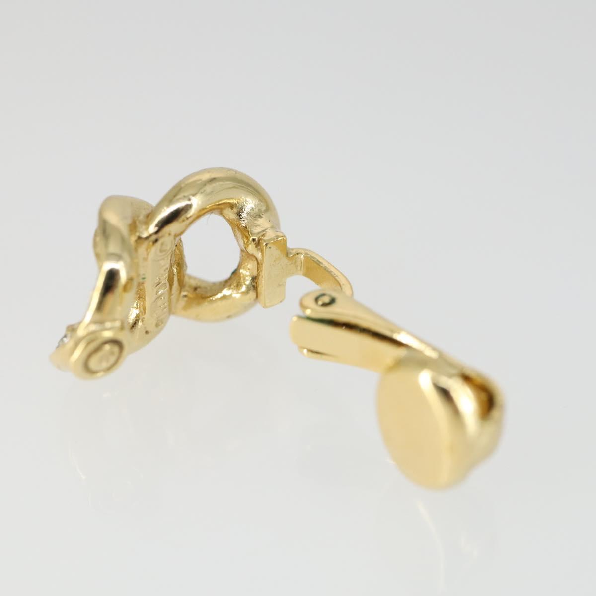 Christian Dior Earring metal 3 Set Gold Tone Auth ka2342