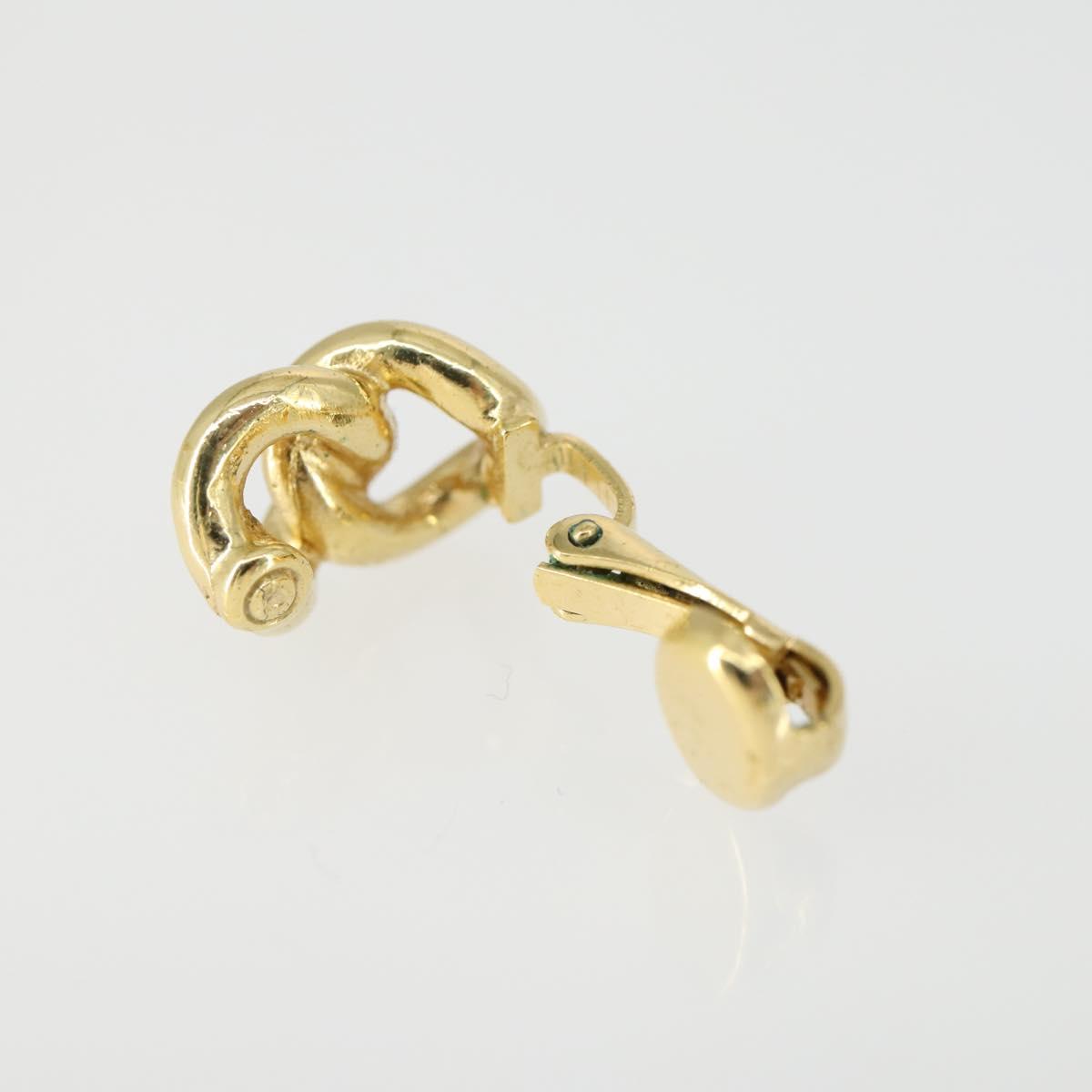 Christian Dior Earring metal 3 Set Gold Tone Auth ka2342