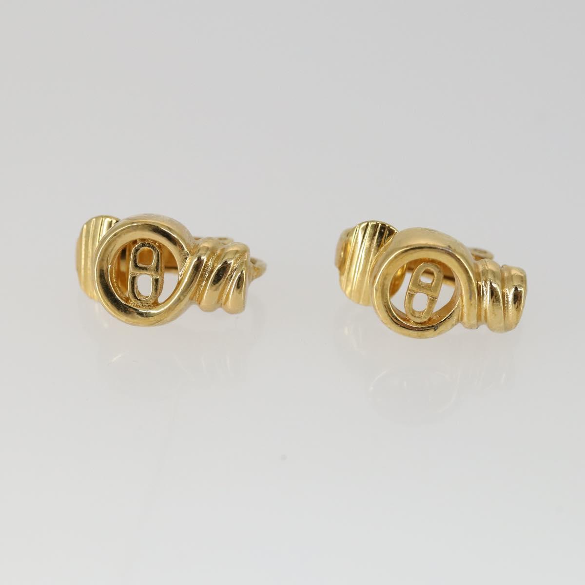Christian Dior Earring metal 3 Set Gold Tone Auth ka2342