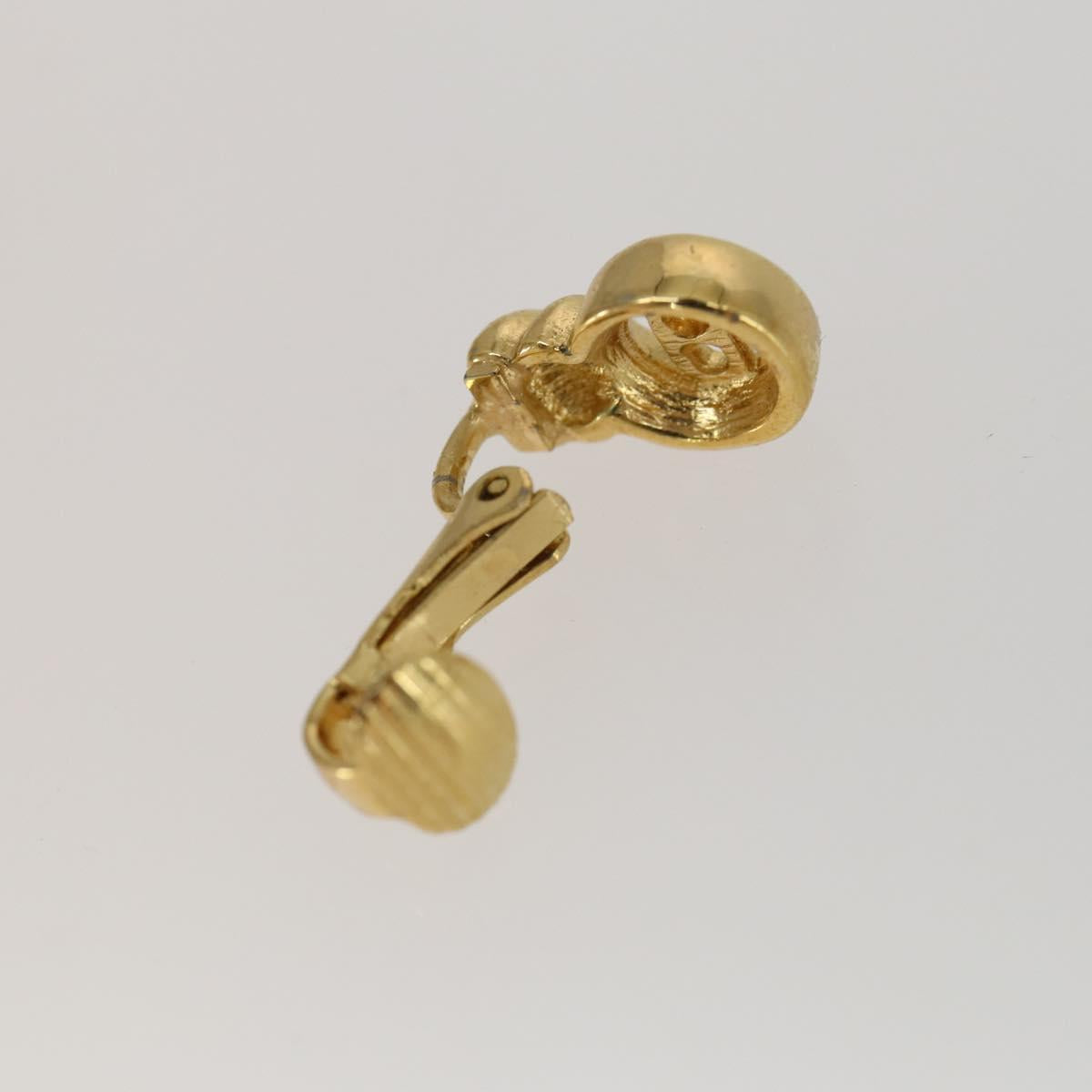 Christian Dior Earring metal 3 Set Gold Tone Auth ka2342