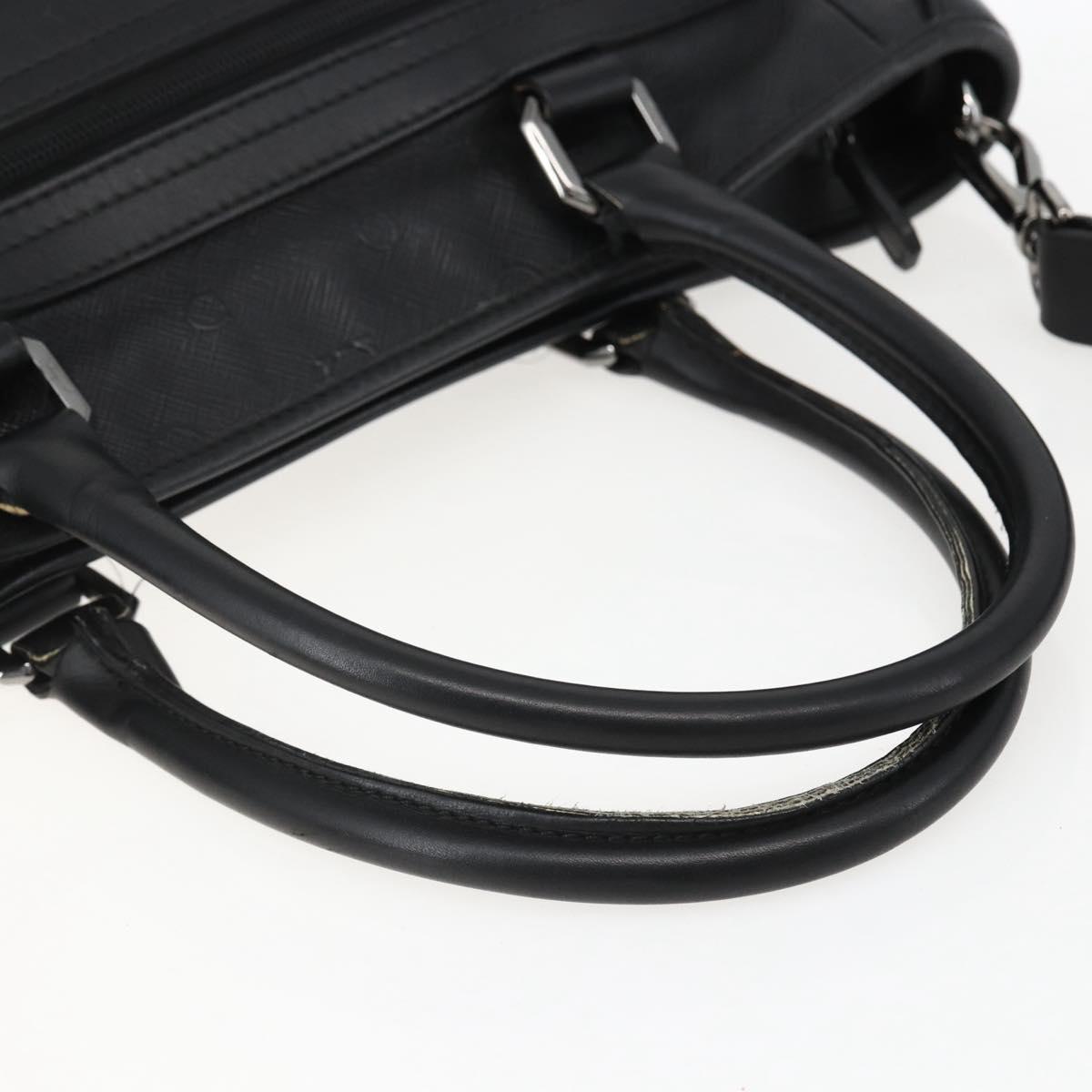 Salvatore Ferragamo Gancini Tote Bag Leather 2way Black Auth ka2346