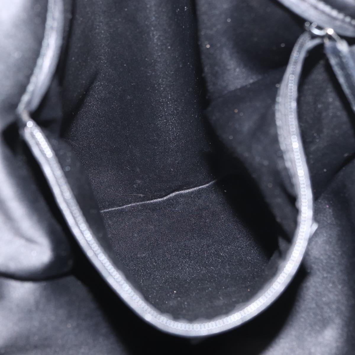 SAINT LAURENT Tote Bag Canvas Black Silver 121631 Auth ka2353