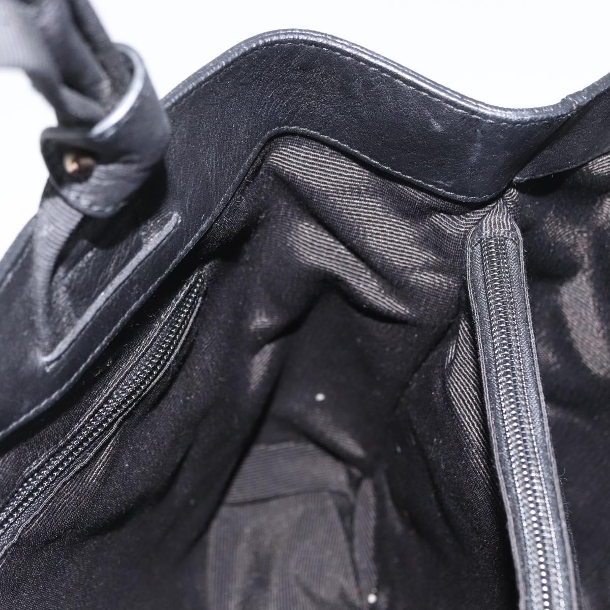 Salvatore Ferragamo Vara Ribbon Hand Bag Leather Black Auth ka2354