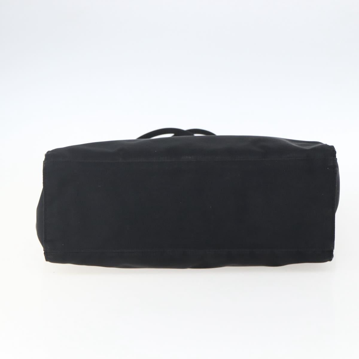FENDI Tote Bag Nylon Black Silver Auth ka2357