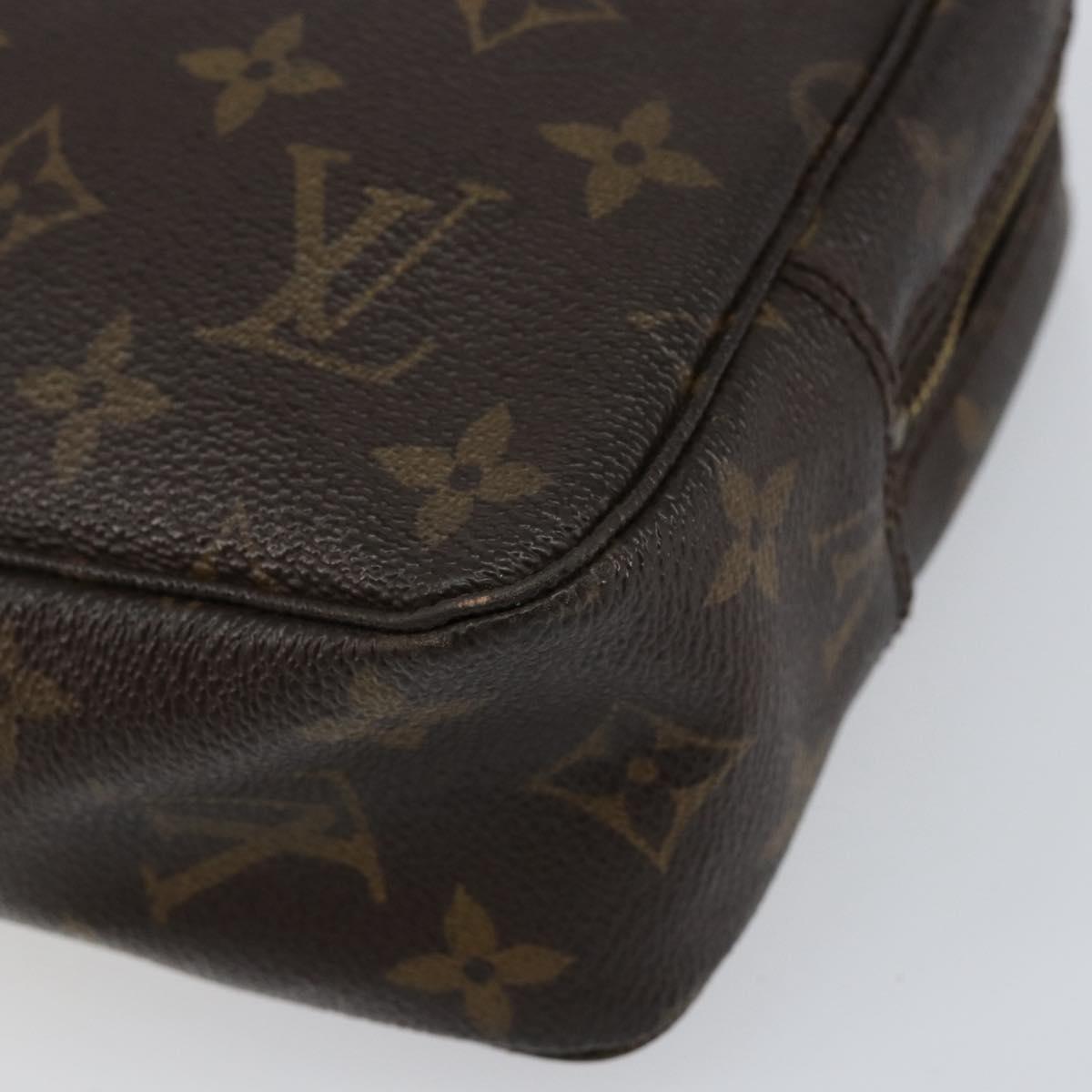 LOUIS VUITTON Monogram Trousse Toilette 23 Clutch Bag M47524 LV Auth ka236